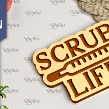 Intra απο ξύλο plywood 3mm-4mm πάχος – κοπής με λέιζερ ξύλινο μπρελόκ Nurse Δίασταση 5x5 cm INTRAFABR-104300710 - Image 1