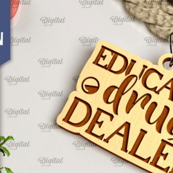 Intra απο ξύλο plywood 3mm-4mm πάχος – κοπής με λέιζερ ξύλινο μπρελόκ Nurse Δίασταση 5x5 cm INTRAFABR-104300594 - Image 1