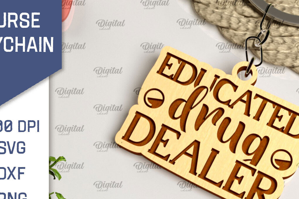 Intra απο ξύλο plywood 3mm-4mm πάχος –  κοπής με λέιζερ ξύλινο μπρελόκ Nurse Δίασταση  5x5 cm INTRAFABR-104300594