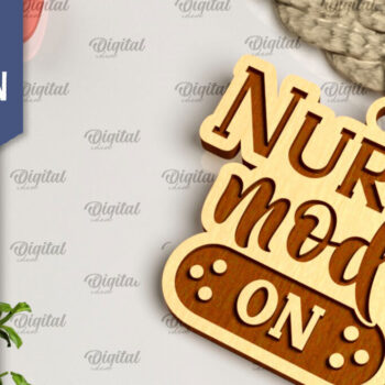 Intra απο ξύλο plywood 3mm-4mm πάχος – Nurse Ξύλινα μπρελόκ Πακέτο κοπής με λέιζερ Δίασταση  5x5 cm INTRAFABR-104301696 - Image 7