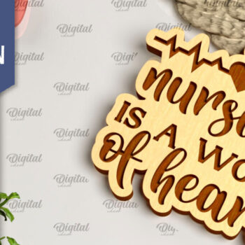 Intra απο ξύλο plywood 3mm-4mm πάχος – Nurse Ξύλινα μπρελόκ Πακέτο κοπής με λέιζερ Δίασταση  5x5 cm INTRAFABR-104301696 - Image 11