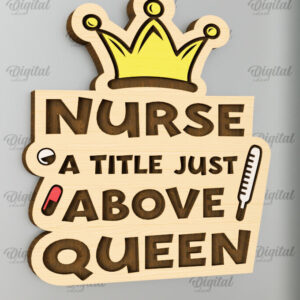 Intra απο ξύλο plywood 3mm-4mm πάχος – Nurse Wooden Magnet Δίασταση 20x20 cm INTRAFABR-98590989