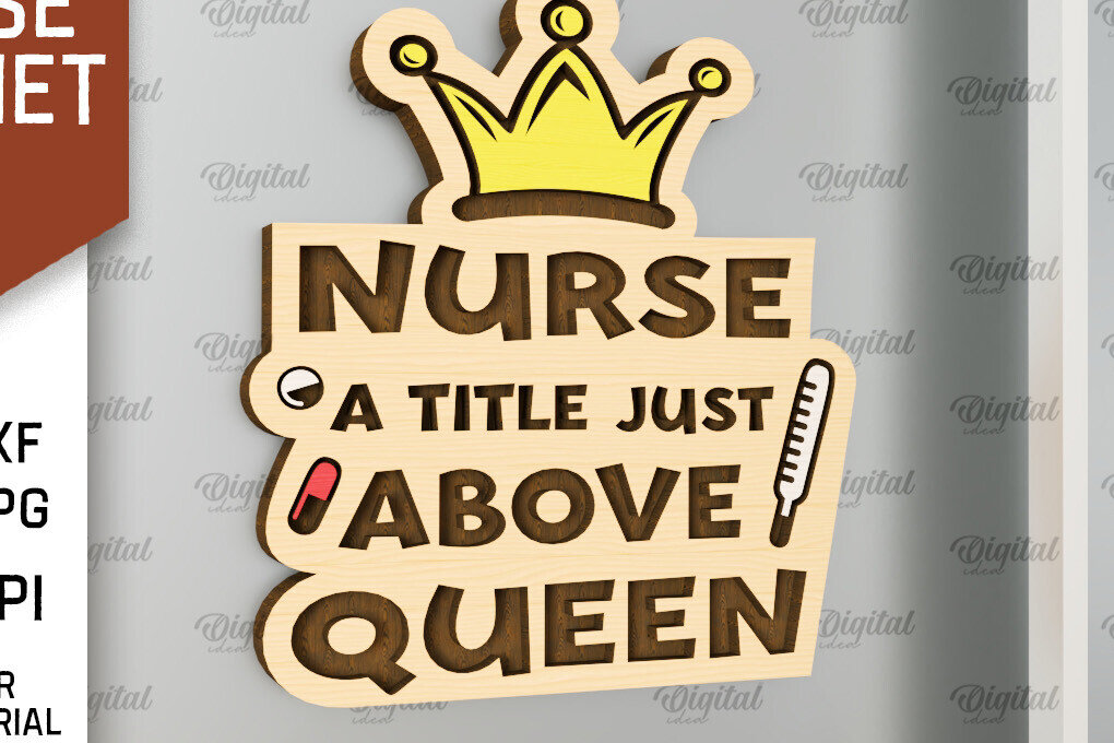 Intra απο ξύλο plywood 3mm-4mm πάχος – Nurse Wooden Magnet Δίασταση  20x20 cm INTRAFABR-98590989