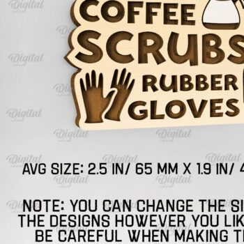 Intra απο ξύλο plywood 3mm-4mm πάχος – Nurse Wooden Magnet Δίασταση 20x20 cm INTRAFABR-98591015 - Image 2