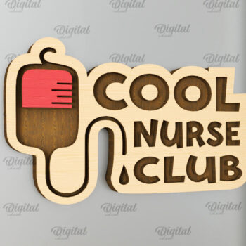 Intra απο ξύλο plywood 3mm-4mm πάχος – Nurse Wooden Magnet Δίασταση 20x20 cm INTRAFABR-98591136 - Image 1