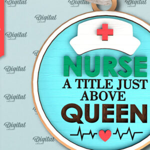 Intra απο ξύλο plywood 3mm-4mm πάχος – Νοσοκόμα Ξύλινο Στολίδι Δίασταση  20x20 cm INTRAFABR-99552931