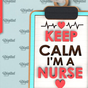 Intra απο ξύλο plywood 3mm-4mm πάχος – Νοσοκόμα Ξύλινο Στολίδι Δίασταση  20x20 cm INTRAFABR-99552981