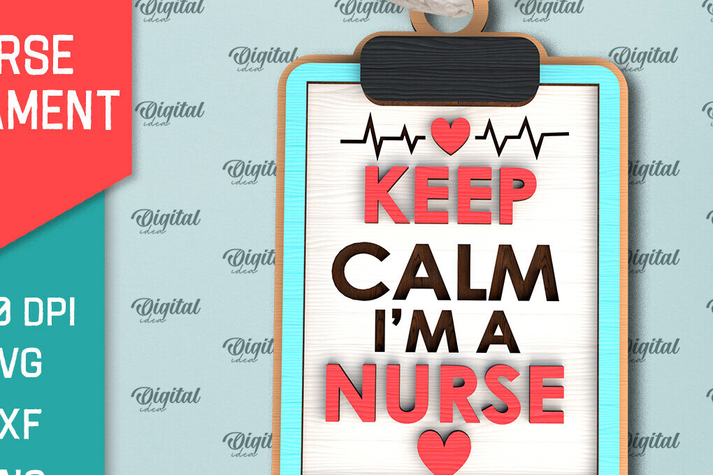 Intra απο ξύλο plywood 3mm-4mm πάχος – Νοσοκόμα Ξύλινο Στολίδι Δίασταση  20x20 cm INTRAFABR-99552981