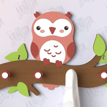 Intra απο ξύλο plywood 3mm-4mm πάχος – Σετ κοπής με λέιζερ κρεμάστρα τοίχου φυτώριο ζώων Δίασταση  40x30 cm INTRAFABR-123568144 - Image 7