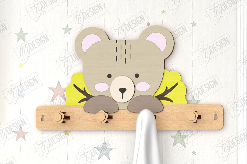 Intra απο ξύλο plywood 3mm-4mm πάχος – Κρεμάστρες τοίχου φυτωρίου ζώων κοπής με λέιζερ Δίασταση  40x30 cm INTRAFABR-122892811