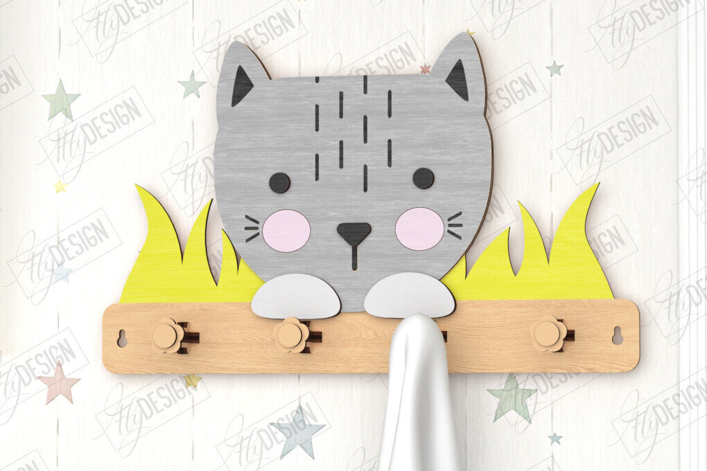 Intra απο ξύλο plywood 3mm-4mm πάχος – Κρεμάστρες τοίχου φυτωρίου ζώων κοπής με λέιζερ Δίασταση  40x30 cm INTRAFABR-122892825