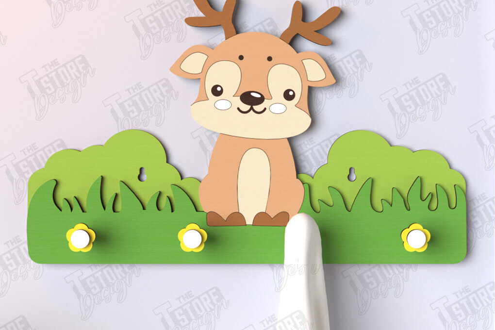 Intra απο ξύλο plywood 3mm-4mm πάχος – Κρεμάστρες τοίχου φυτωρίου με λέιζερ |CNC Δίασταση  40x30 cm INTRAFABR-123371714