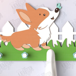 Intra απο ξύλο plywood 3mm-4mm πάχος – Κρεμάστρες τοίχου νηπιαγωγείου με λέιζερ Δίασταση  40x30 cm INTRAFABR-123567648