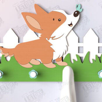 Intra απο ξύλο plywood 3mm-4mm πάχος – Κρεμάστρες τοίχου νηπιαγωγείου με λέιζερ Δίασταση  40x30 cm INTRAFABR-123567648 - Image 1