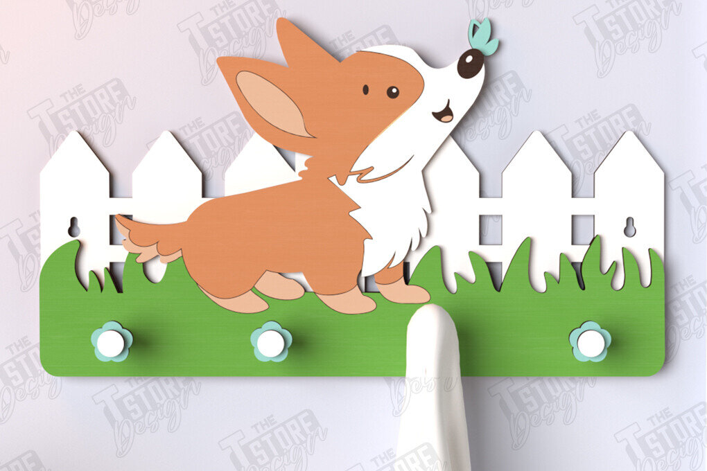 Intra απο ξύλο plywood 3mm-4mm πάχος – Κρεμάστρες τοίχου νηπιαγωγείου με λέιζερ Δίασταση  40x30 cm INTRAFABR-123567648