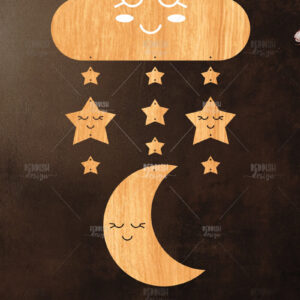 Intra απο ξύλο plywood 3mm-4mm πάχος – Nursery Dream Catcher - Ξύλινο Φυτώριο Δίασταση  20x20 cm INTRAFABR-118481230