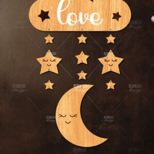 Intra απο ξύλο plywood 3mm-4mm πάχος – Nursery Dream Catcher - Ξύλινο Φυτώριο Δίασταση  20x20 cm INTRAFABR-118481206