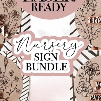 Intra απο ξύλο plywood 3mm-4mm πάχος – Πακέτο Laser Sign Nursery Δίασταση  40x30 cm INTRAFABR-71704752 - Image 1