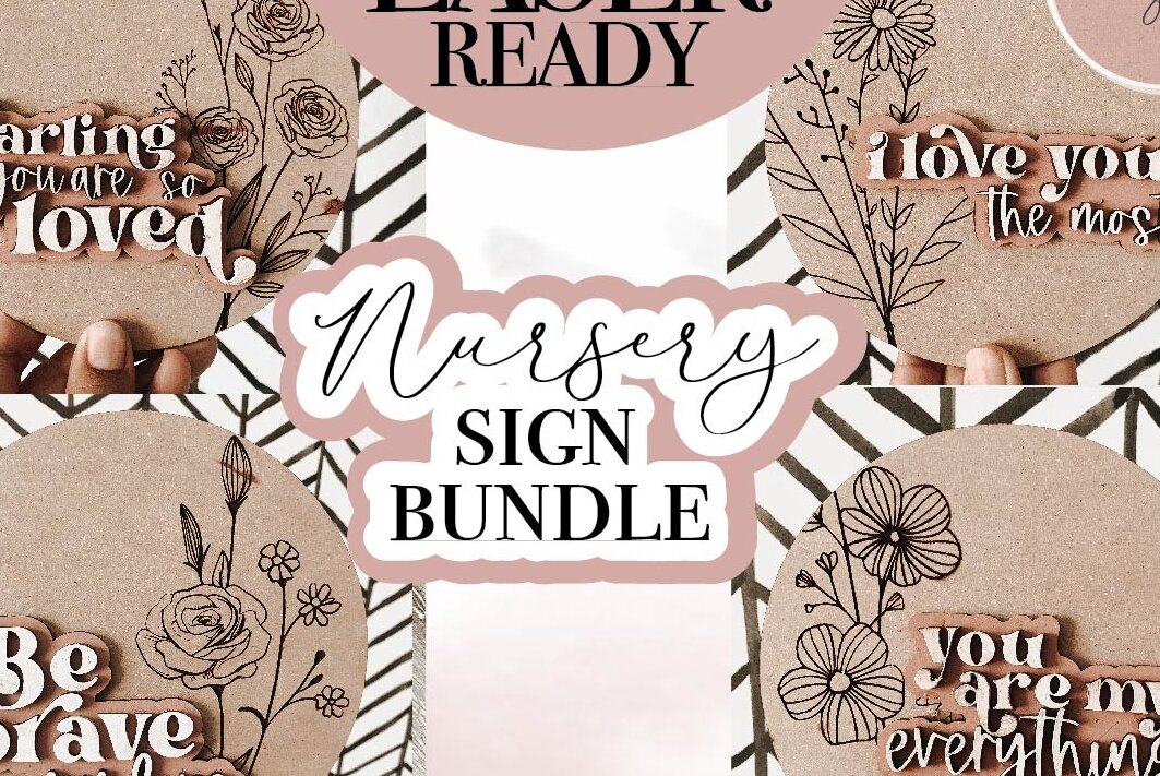 Intra απο ξύλο plywood 3mm-4mm πάχος – Πακέτο Laser Sign Nursery Δίασταση  40x30 cm INTRAFABR-71704752