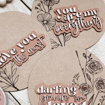 Intra απο ξύλο plywood 3mm-4mm πάχος – Πακέτο Laser Sign Nursery Δίασταση  40x30 cm INTRAFABR-71704752 - Image 2