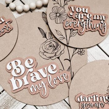 Intra απο ξύλο plywood 3mm-4mm πάχος – Πακέτο Laser Sign Nursery Δίασταση  40x30 cm INTRAFABR-71704752 - Image 3