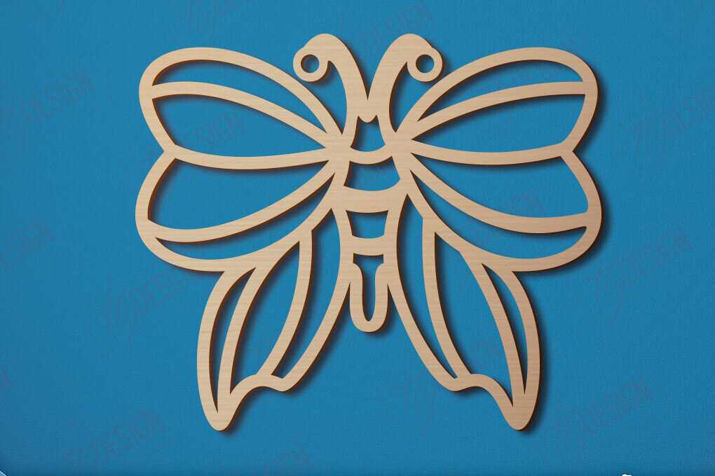 Intra απο ξύλο plywood 3mm-4mm πάχος – Διακόσμηση τοίχου νηπιαγωγείου | Σχήμα πεταλούδας|CNC Δίασταση  40x30 cm INTRAFABR-113837696