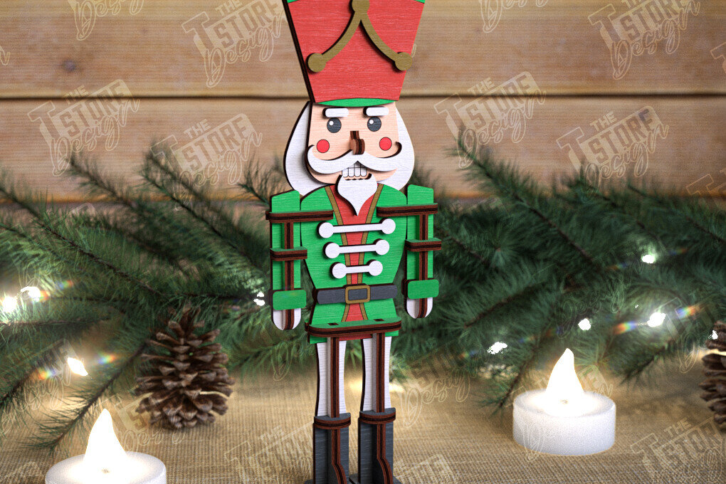 Intra απο ξύλο plywood 3mm-4mm πάχος – Καρυοθραύστης | Διακόσμηση διακοπών | Ιδέα δώρου Δίασταση  20x20 cm INTRAFABR-108513309