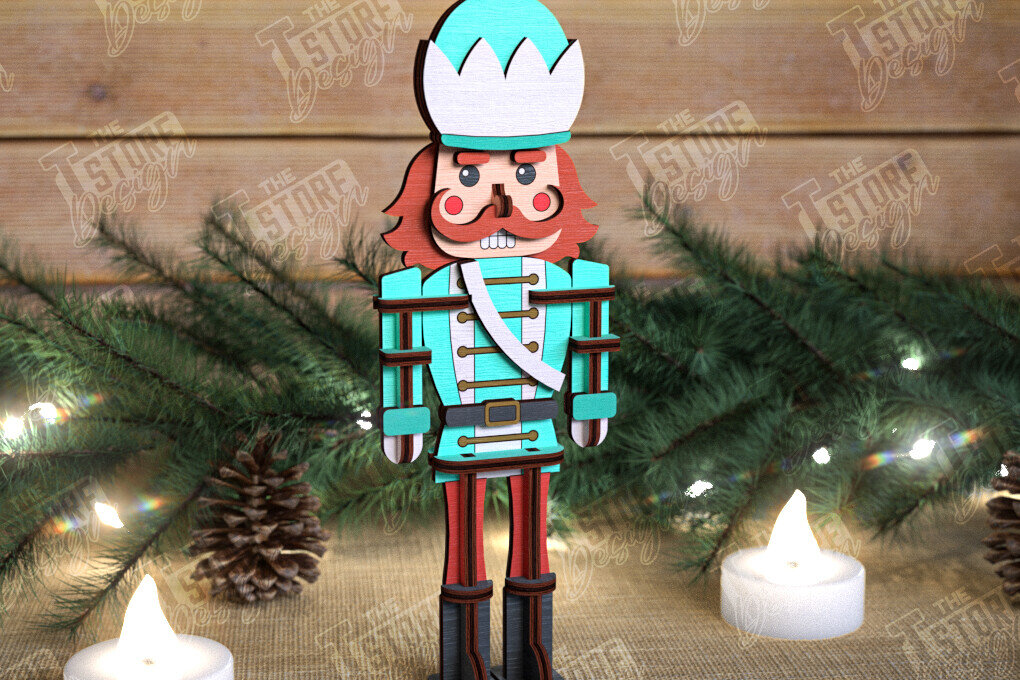 Intra απο ξύλο plywood 3mm-4mm πάχος – Καρυοθραύστης | Διακόσμηση διακοπών | Ιδέα δώρου Δίασταση  20x20 cm INTRAFABR-108513320