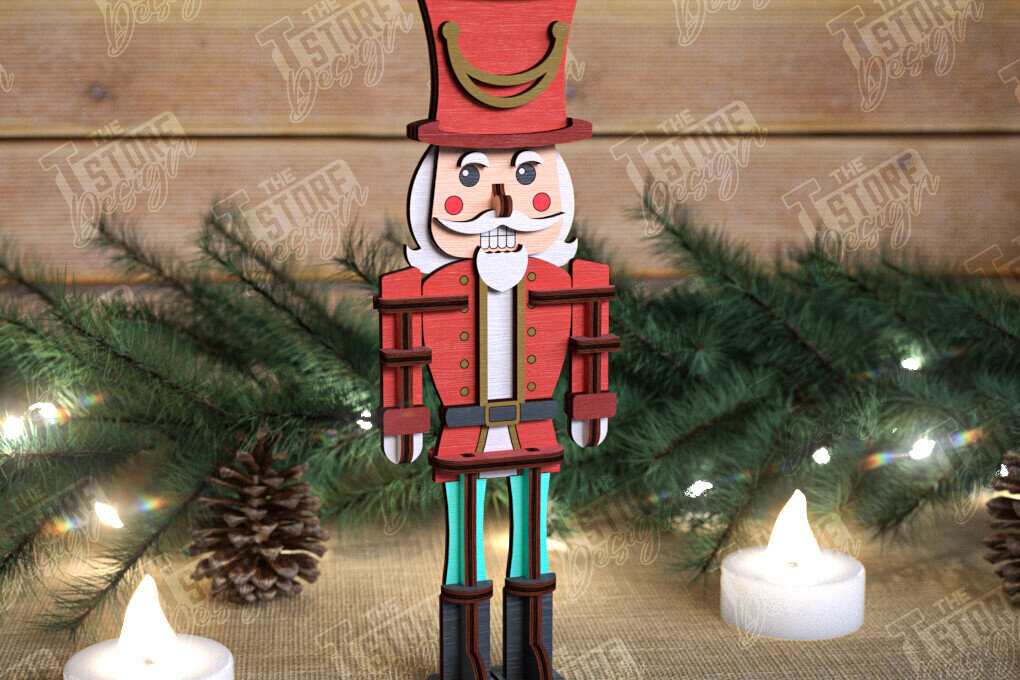 Intra απο ξύλο plywood 3mm-4mm πάχος – Καρυοθραύστης | Διακόσμηση διακοπών | Ιδέα δώρου Δίασταση  20x20 cm INTRAFABR-108513328