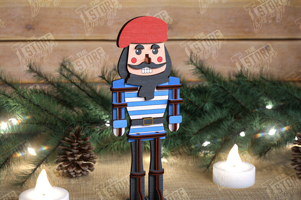 Intra απο ξύλο plywood 3mm-4mm πάχος – Καρυοθραύστης | Διακόσμηση διακοπών | Ιδέα δώρου Δίασταση  20x20 cm INTRAFABR-108513423