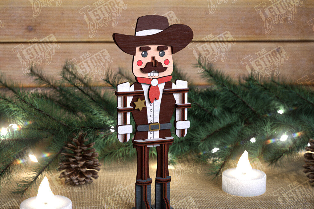 Intra απο ξύλο plywood 3mm-4mm πάχος – Καρυοθραύστης | Διακόσμηση διακοπών | Ιδέα δώρου Δίασταση  20x20 cm INTRAFABR-108513467