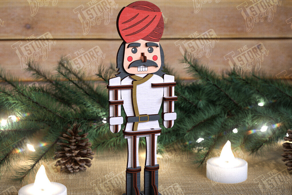 Intra απο ξύλο plywood 3mm-4mm πάχος – Καρυοθραύστης | Διακόσμηση διακοπών | Ιδέα δώρου Δίασταση  20x20 cm INTRAFABR-108513517