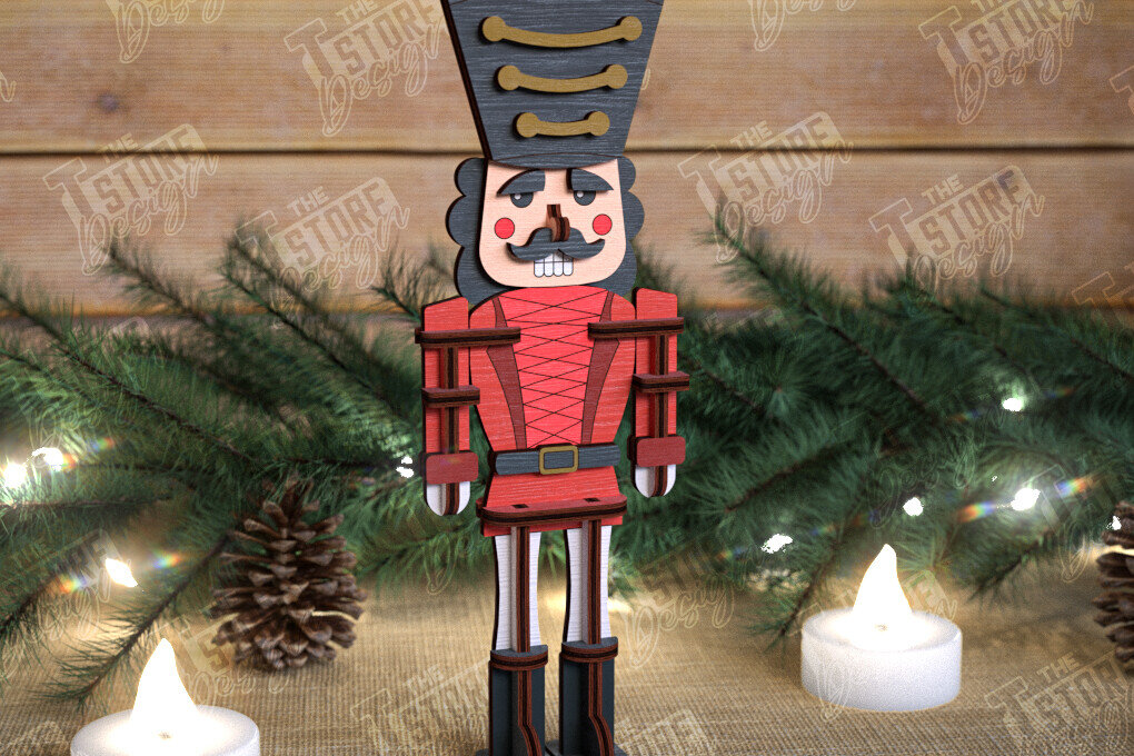 Intra απο ξύλο plywood 3mm-4mm πάχος – Καρυοθραύστης | Διακόσμηση διακοπών | Ιδέα δώρου Δίασταση  20x20 cm INTRAFABR-108513194