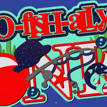 Intra απο ξύλο plywood 3mm-4mm πάχος – O Fish Allly One Cake Topper 3D Δίασταση  20x20 cm INTRAFABR-117805426 - Image 4