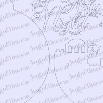 Intra απο ξύλο plywood 3mm-4mm πάχος – O Holy Night Christmas Δίασταση  20x20 cm INTRAFABR-79065509 - Image 2