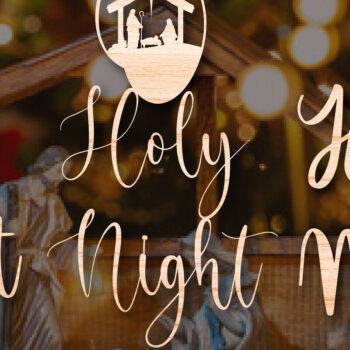 Intra απο ξύλο plywood 3mm-4mm πάχος – O Holy Night Christmas Bundle Δίασταση  20x20 cm INTRAFABR-46746569 - Image 1