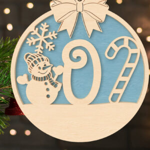 Intra απο ξύλο plywood 3mm-4mm πάχος – O Αρχικό Χριστουγεννιάτικο Στολίδι Δίασταση  20x20 cm INTRAFABR-107430155