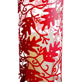 Intra απο ξύλο plywood 3mm-4mm πάχος – Αρχείο κομμένο Lantern Vine Leaf Oak Leaf Δίασταση  20x20 cm INTRAFABR-16760302 - Image 1