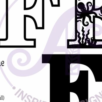 Intra απο ξύλο plywood 3mm-4mm πάχος – Ocean Large F Wall Letter 3 Layer Sign Δίασταση  40x30 cm INTRAFABR-123800386 - Image 3