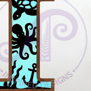 Intra απο ξύλο plywood 3mm-4mm πάχος – Ocean Large I επιστολής τοίχου 3 επιπέδων Δίασταση  40x30 cm INTRAFABR-123800410