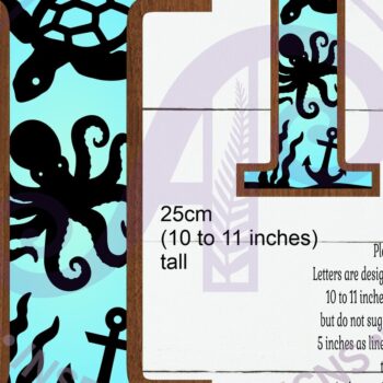 Intra απο ξύλο plywood 3mm-4mm πάχος – Ocean Large I επιστολής τοίχου 3 επιπέδων Δίασταση 40x30 cm INTRAFABR-123800410 - Image 2