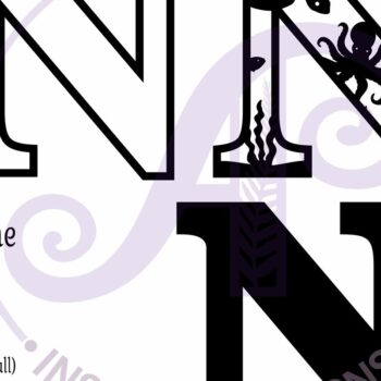 Intra απο ξύλο plywood 3mm-4mm πάχος – Ocean Large N Wall Letter 3 Layer σημάδι Δίασταση 20x20 cm INTRAFABR-123800496 - Image 3