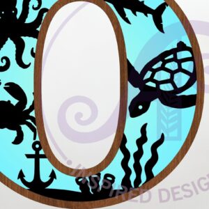 Intra απο ξύλο plywood 3mm-4mm πάχος – Ocean Large O Wall Letter επιγραφή 3 επιπέδων Δίασταση 20x20 cm INTRAFABR-123800518