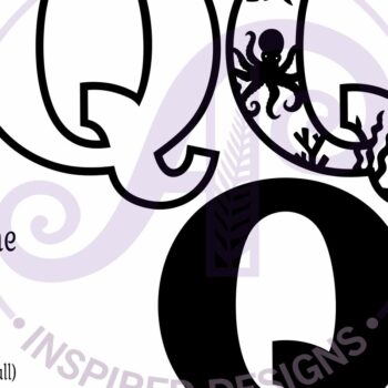 Intra απο ξύλο plywood 3mm-4mm πάχος – Ocean Large Q Wall Letter 3 Layer Sign Δίασταση  40x30 cm INTRAFABR-123800542 - Image 3