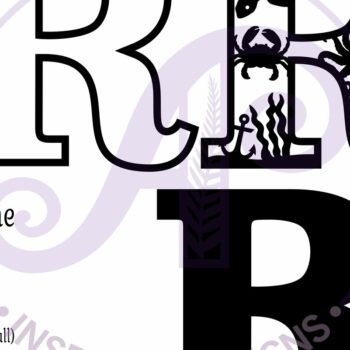 Intra απο ξύλο plywood 3mm-4mm πάχος – Ocean Large R Wall Letter 3 Layer Sign Δίασταση  40x30 cm INTRAFABR-123800677 - Image 3