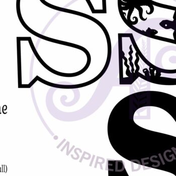 Intra απο ξύλο plywood 3mm-4mm πάχος – Ocean Large S Wall Letter 3 Layer Sign Δίασταση  40x30 cm INTRAFABR-123800568 - Image 3