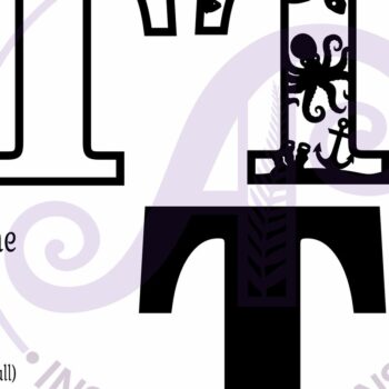 Intra απο ξύλο plywood 3mm-4mm πάχος – Ocean Large T Wall Letter 3 Layer Sign Δίασταση  40x30 cm INTRAFABR-123800576 - Image 3