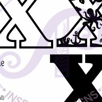 Intra απο ξύλο plywood 3mm-4mm πάχος – Ocean Large X Wall Letter 3 Layer Sign Δίασταση  40x30 cm INTRAFABR-123800614 - Image 3