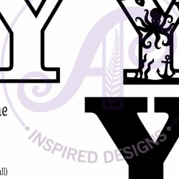 Intra απο ξύλο plywood 3mm-4mm πάχος – Ocean Large Y Wall Letter 3 Layer σημάδι Δίασταση  20x20 cm INTRAFABR-123800621 - Image 3