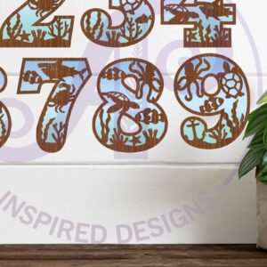 Intra απο ξύλο plywood 3mm-4mm πάχος – Ocean Number Two Layer Wall Cut Δίασταση 20x20 cm INTRAFABR-94583696